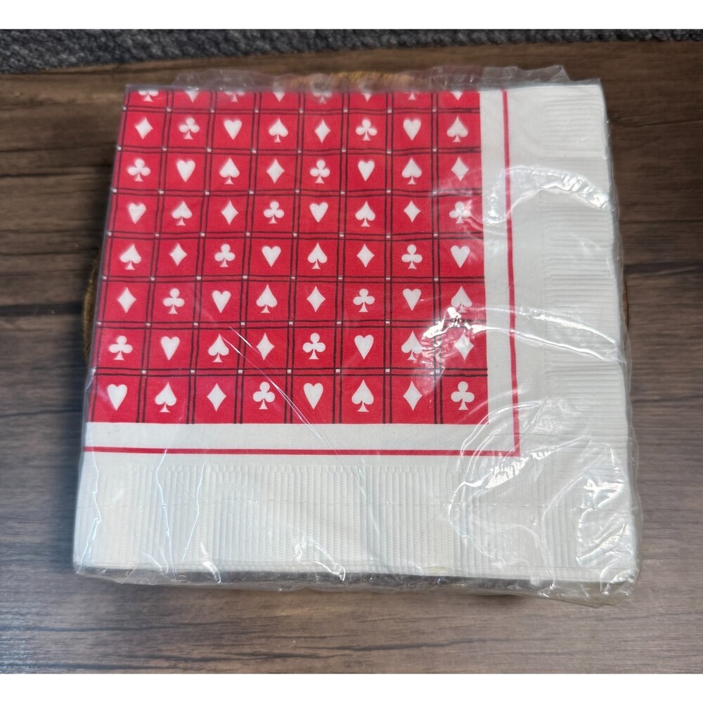 Vtg New Old Stock American Greetings Playing Cards Luncheon Napkins 16 count